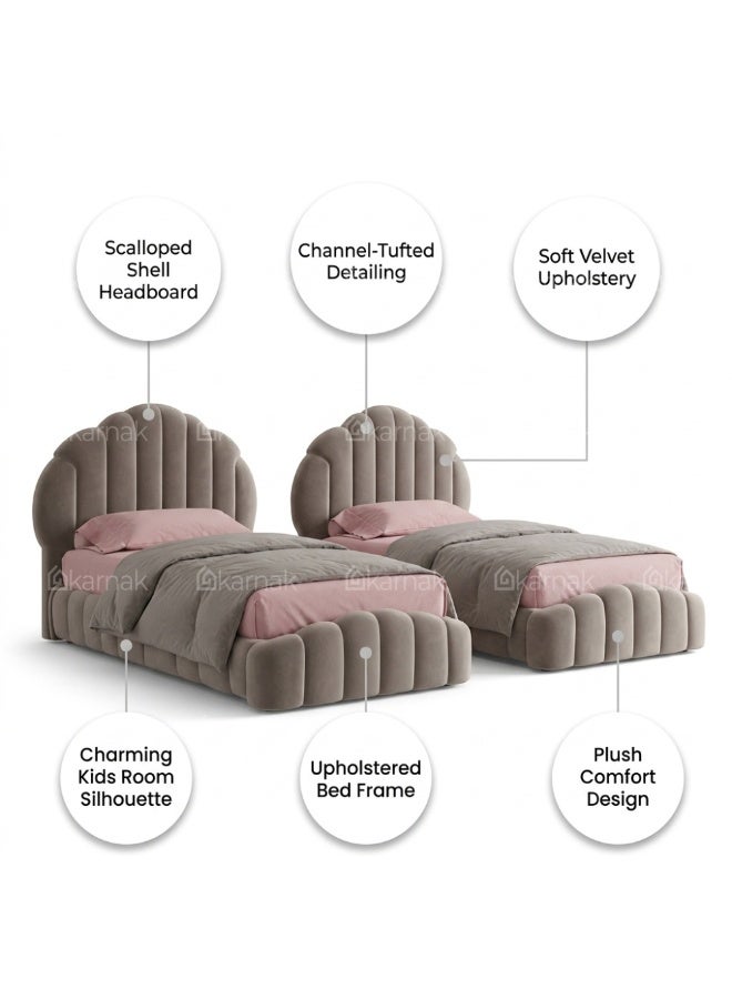 KARNAK Petalia Single Kids Bed – Dark Grey - Image 4