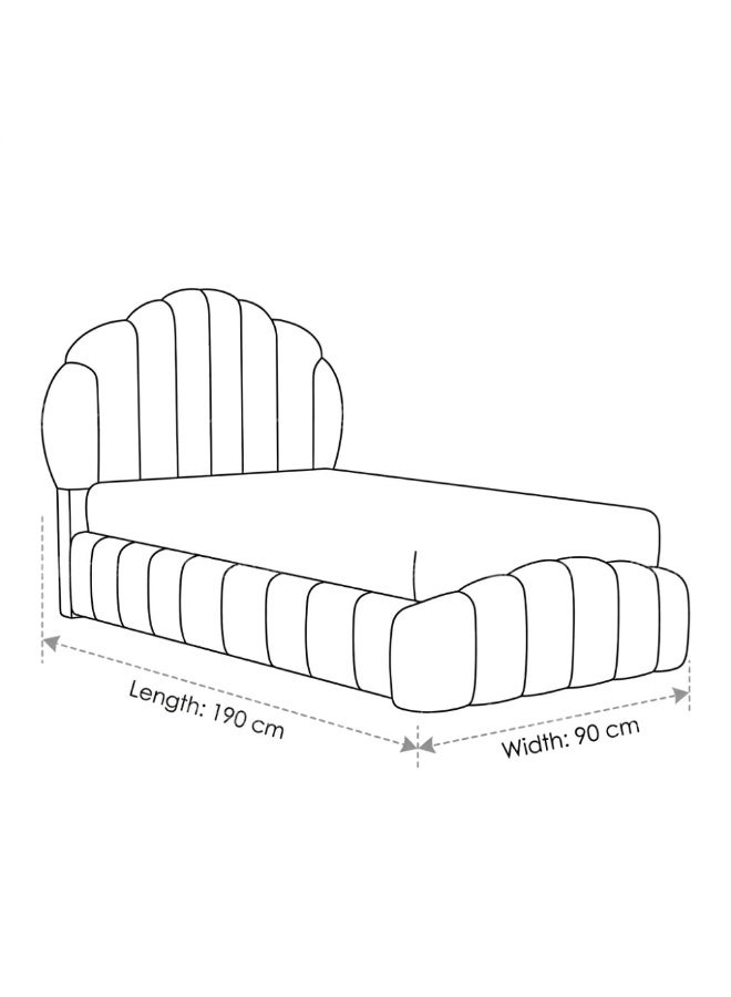 KARNAK Petalia Single Kids Bed – Dark Grey - Image 5