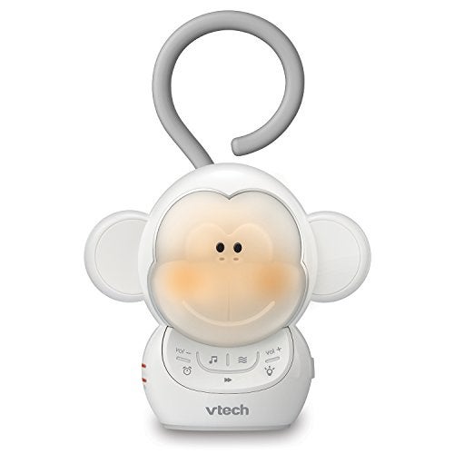 VTech Communications BC8211 Myla The Monkey Baby Sleep Soother with a White Noise Sound Machine Featuring 5 Soft Ambient Sounds 5 Calming Melodies SoftGlow Night Light 1 Count Pack of 1 - Image 1