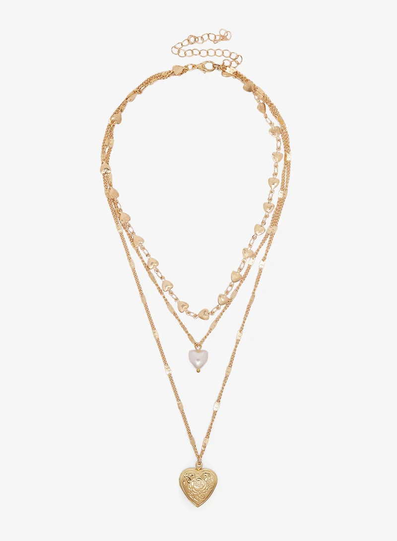 Multipack Layered Chain Necklace with Charms