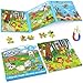 Broytain Magnetic Puzzles for Toddlers 3536 Pieces Toys for KidsAirplane Car Road Trip Activities for Kids Travel Toy Toddlers 35Learning Educational Games Magnet Toys - Image 2