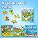 Broytain Magnetic Puzzles for Toddlers 3536 Pieces Toys for KidsAirplane Car Road Trip Activities for Kids Travel Toy Toddlers 35Learning Educational Games Magnet Toys - Image 4