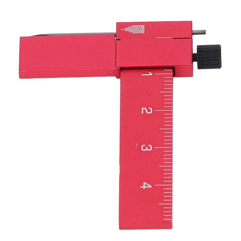 Adjustable Isometric Scribing Ruler with Tool Steel Needle Precision Marking Tool for Model Carving Red - Image 5