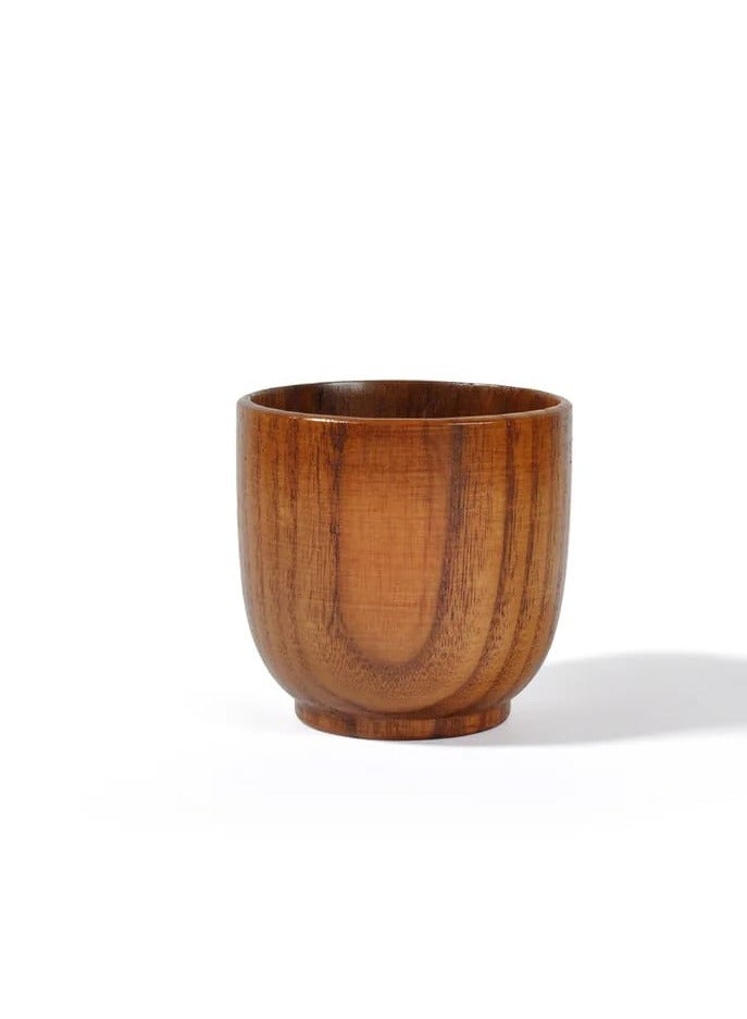 Liying 3Pcs Wooden Tea u0026 Coffee Cup 100ml, Japanese Tea Cup Solid Wood Drinking Cup Teacup Glass for Milk, Hot Drinks  - Image 2