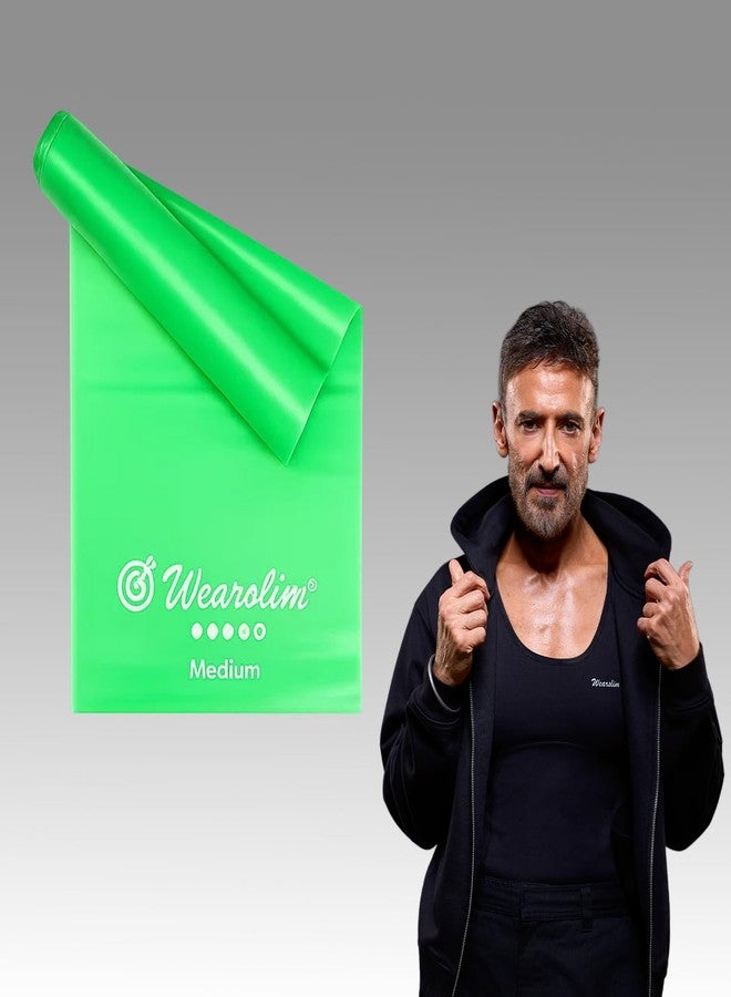 وير سليم حلقات مقاومة احترافية من المطاط الطبيعي من Wearslim للساقين والأرداف | مجموعة أربطة تمارين مرنة للنساء | أفضل حلقات مقاومة لتمارين الأرداف والساقين والفخذين (1.5 متر أخضر) - Image 1