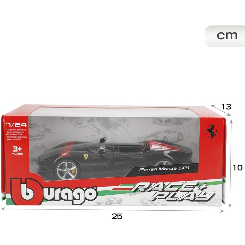 Bburago - Ferrari Monza SP1 1/24 Diecast Model - Black - 18-26027 - Image 5