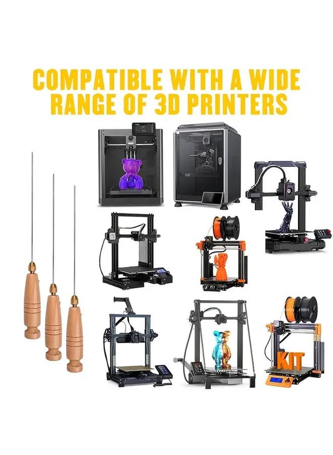 3D Printer Cleaning Tool 1 6mm 160mm For 1 75mm Filament Nozzle Unclogging Kit - Image 5