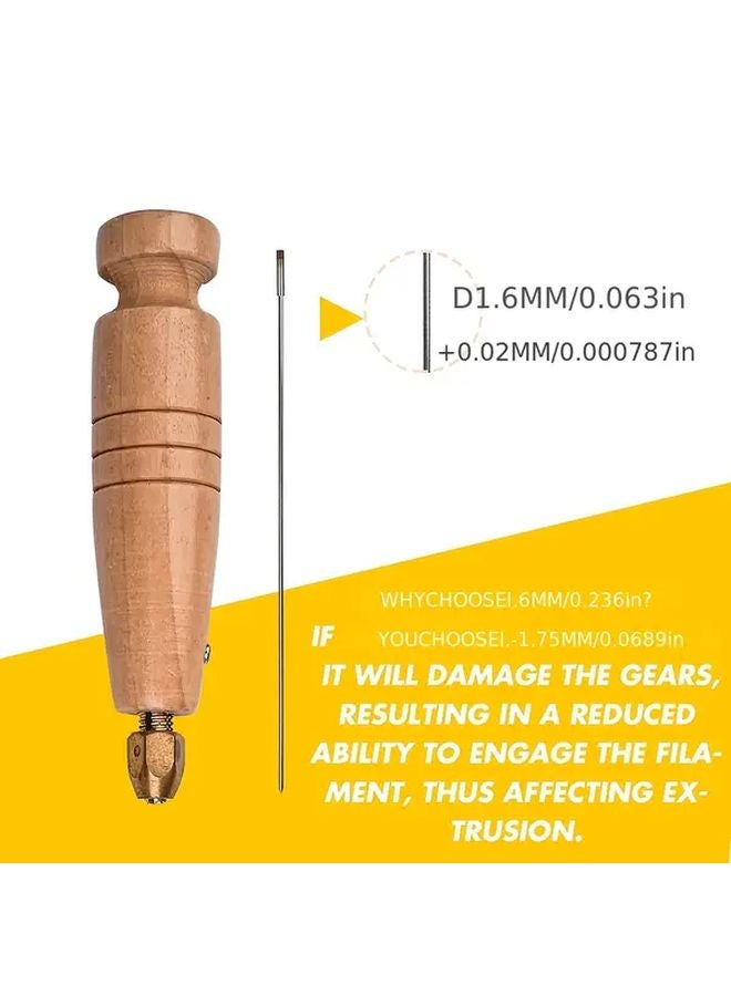 3D Printer Cleaning Tool 1 6mm 160mm For 1 75mm Filament Nozzle Unclogging Kit - Image 4