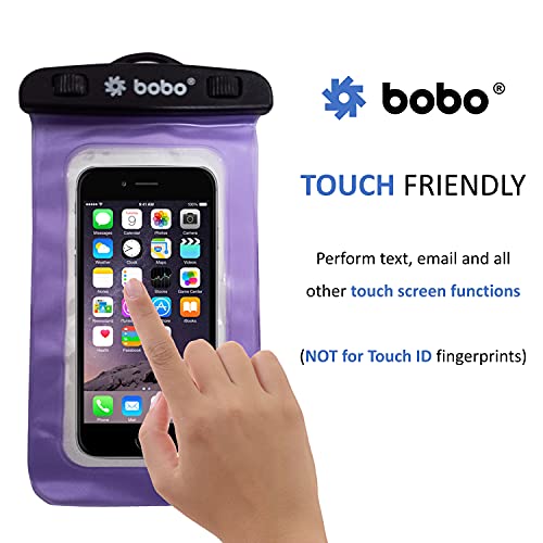 BOBO Universal Waterproof Pouch (Big Size) Cellphone Dry Bag Case for Smartphone – Purple (Pack of 1) - Image 5