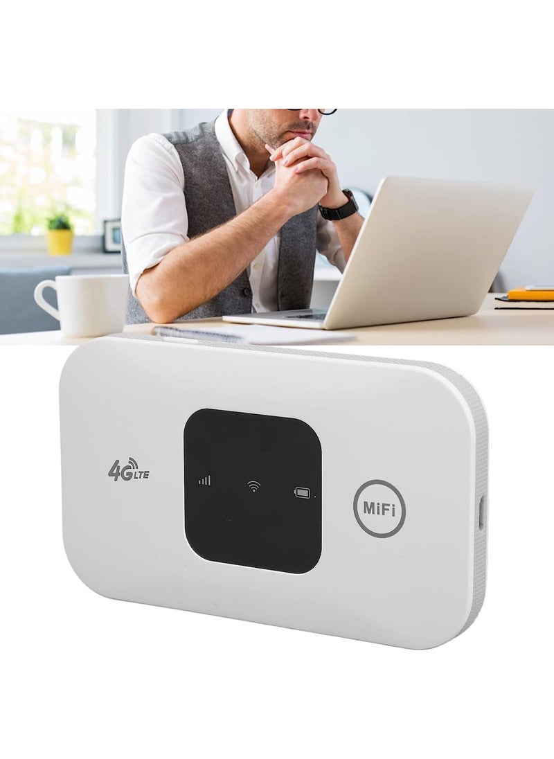 SYOSI - Portable WiFi 4G Mobile Hotspot, Wireless Portable WiFi Hotspot 4G LTE Router with Charging Cable, 150Mbps Download Speed, with USB Cable, with SIM Card Slot for Phone Laptop Desktop Tablet - Image 1