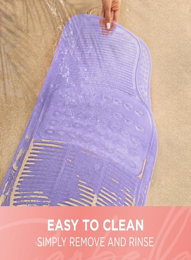 Carbella Automotive Floor Mats for Cars, 2 Piece Car Floor Mats, Trim-to-Fit All Weather Clear Car Mats for Auto Truck Van SUV, Car Floor Mats for Women - Translucent Purple - Image 4