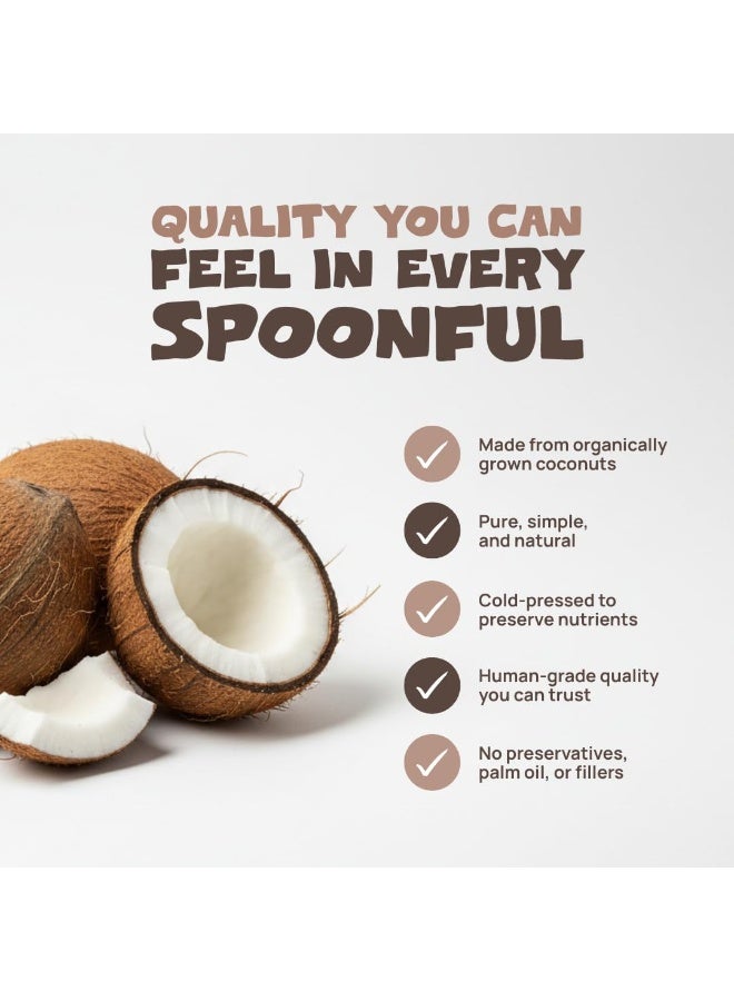 Pets Purest Coconut Oil for Dogs 340g - 100% Natural Cold Pressed Coconut Oil for Healthy Skin & Coat, Digestive & Immune Support - Image 5