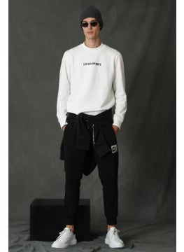 Lufian Star Men's Sweatshirt Off White  - Image 2
