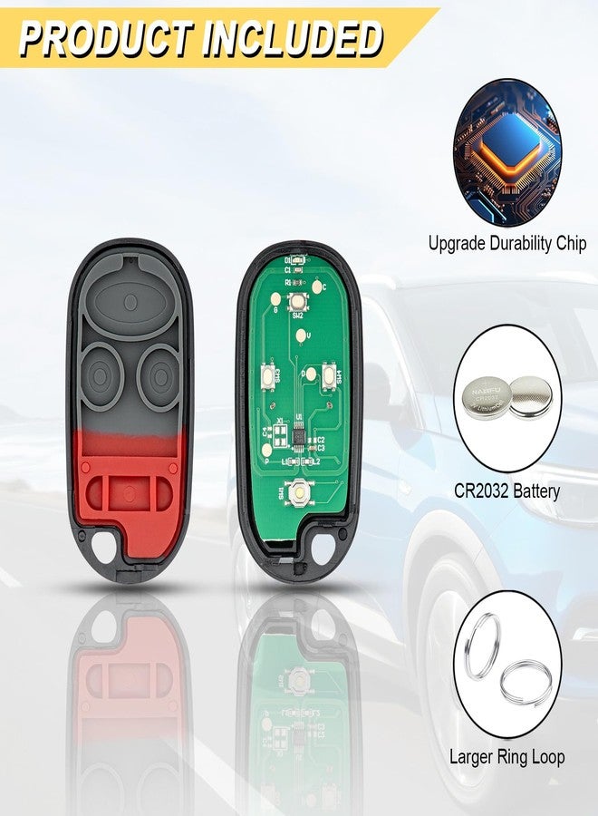 Vurkcy Key Fob Replacement for 1998 1999 2000 2001 2002 Honda Accord/1999-2003 TL Car Key Replacement for KOBUTAH2T 72147-S84-A03 72147-S0K-A02,2Pcs - Image 5