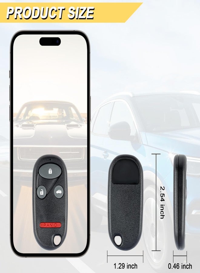 Vurkcy Key Fob Replacement for 1998 1999 2000 2001 2002 Honda Accord/1999-2003 TL Car Key Replacement for KOBUTAH2T 72147-S84-A03 72147-S0K-A02,2Pcs - Image 4