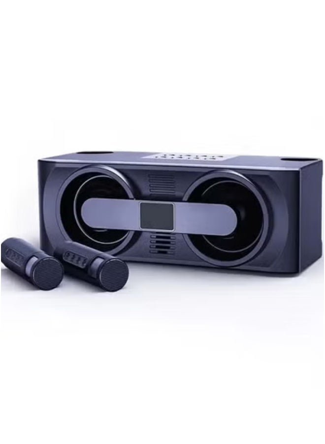 Smartberry 🎤 Smart Berry Portable Wireless Karaoke Speaker M24 | Dual Microphone Bluetooth Karaoke System with Colorful LED Party Lights | Rechargeable 20W Stereo Soundbar | TF Card, USB, AUX & Bluetooth Connectivity | Ideal for Home, Outdoor Events & Parties - Image 3