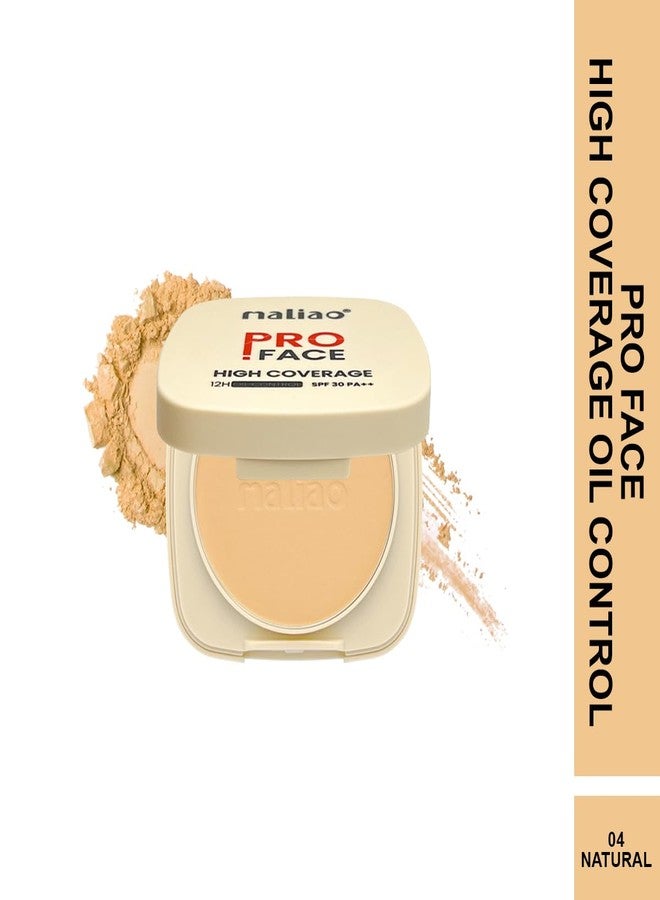 Maliao Pro Face Compact with High Coverage, 12-Hour Oil Control & SPF 30 PA++ - Lightweight, Matte Finish Compact Powder for All-Day Fresh Look (NATURAL, MEDIUM) - Image 3