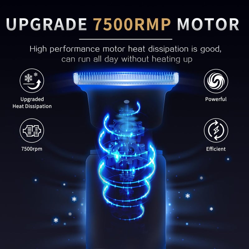 UFREE مكينة حلاقة لحية احترافية Ufree للرجال، ماكينة قص شعر بشفرة T بلايد بدون فراغ ومجموعة تشذيب شارب مع شاشة LCD، أدوات دقيقة لقص الشعر والعناية، ماكينة حلاقة كهربائية بمستوى الحلاق، هدايا للرجال - Image 2