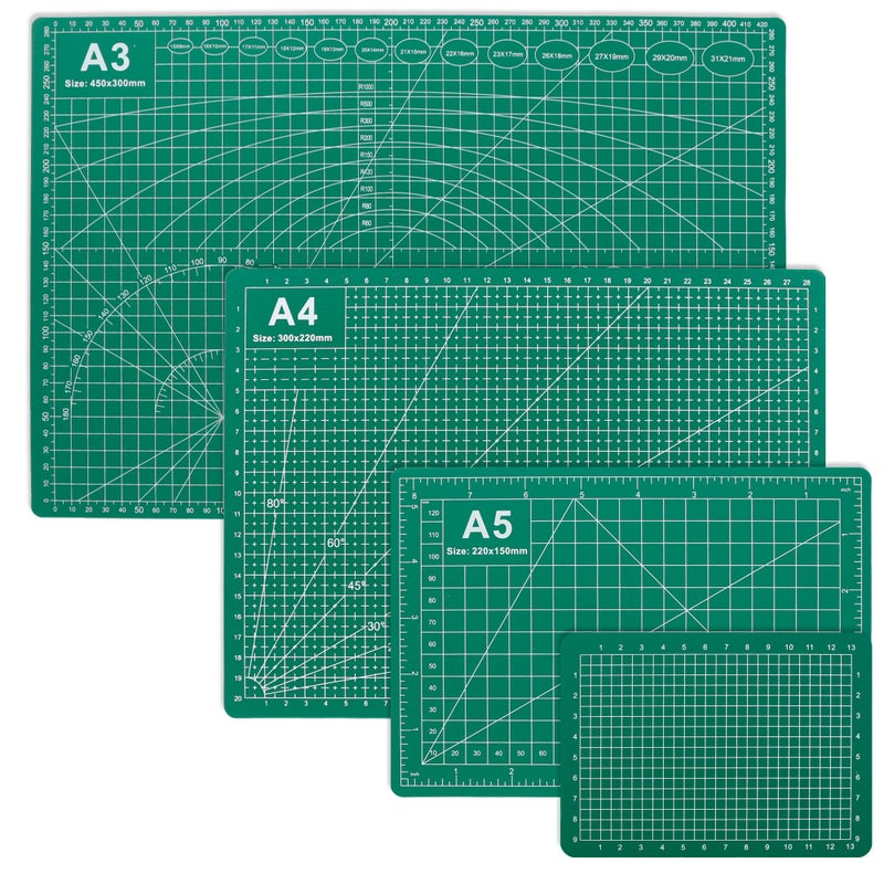 SHRJ Cutting Mats Double Sided 5 Layers Craft Cutting Mat Rotary Cutting Sewing Mat Multi-sized Tabletop Cutting Board for Sewing Hobby Crafts Scrapbooking Fabric Project DIY Artwork - Image 1