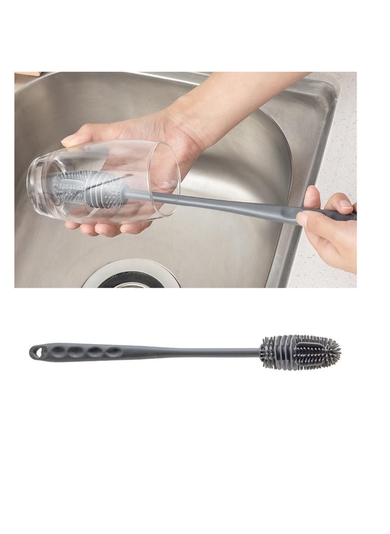 Long soft silicone cleaning brush, multifunctional for cleaning bottles, baby bronzers, gloves and water bottles from Rana store
