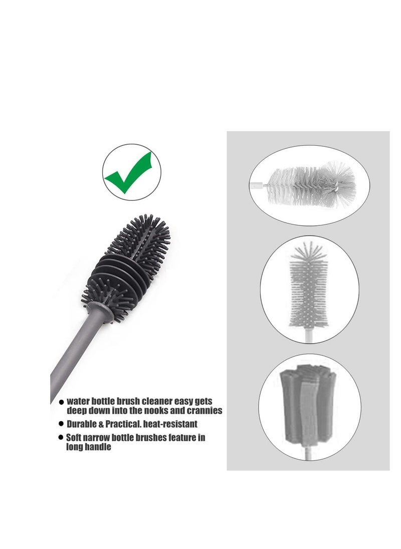 Long soft silicone cleaning brush, multifunctional for cleaning bottles, baby bronzers, gloves and water bottles from Rana store