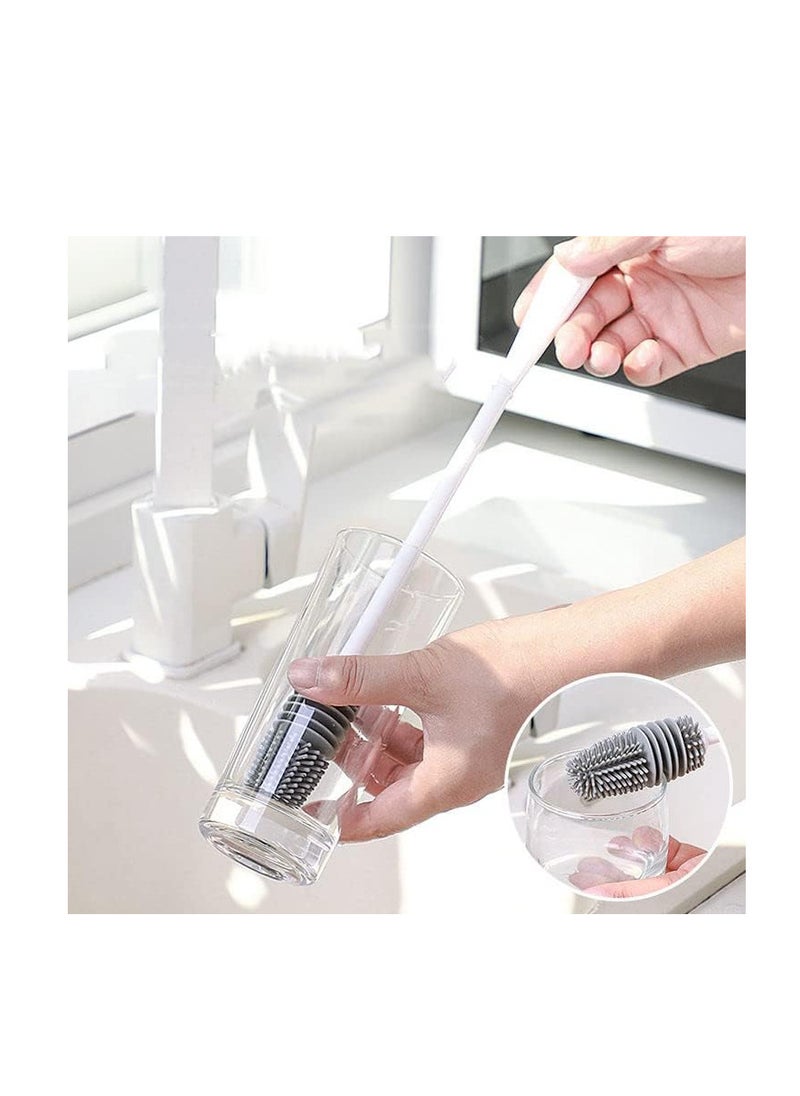 Long soft silicone cleaning brush, multifunctional for cleaning bottles, baby bronzers, gloves and water bottles from Rana store