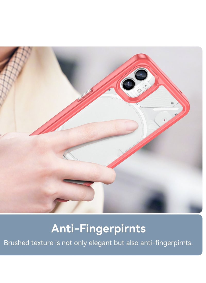 جرين تايجر - جراب هاتف XINLI ذو الحافة الذهبية المستقيمة 6D لهاتف Nothing Phone 1 من مادة TPU (أبيض) - Image 1