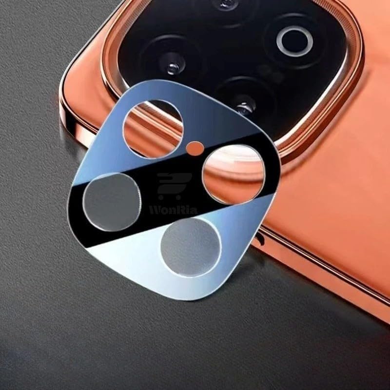 WonReza ® حزمة 1 - واقي زجاج الكاميرا الخلفية لجهاز iQOO Neo 10 5G [3D بريميوم] واقي زجاج الكاميرا (أسود) - Image 2