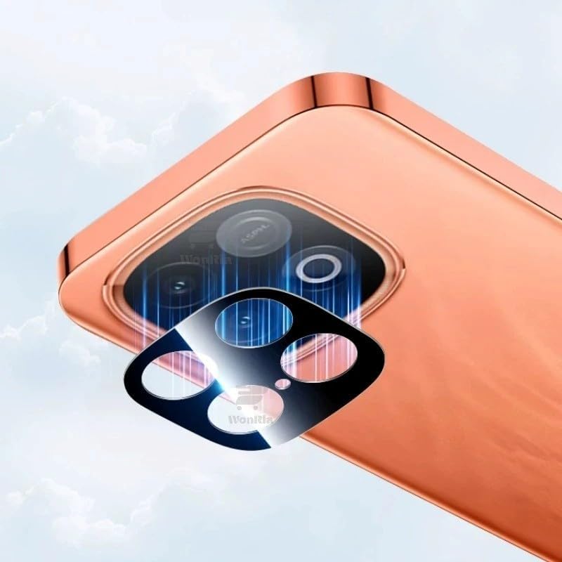 WonReza ® حزمة 1 - واقي زجاج الكاميرا الخلفية لجهاز iQOO Neo 10 5G [3D بريميوم] واقي زجاج الكاميرا (أسود) - Image 5
