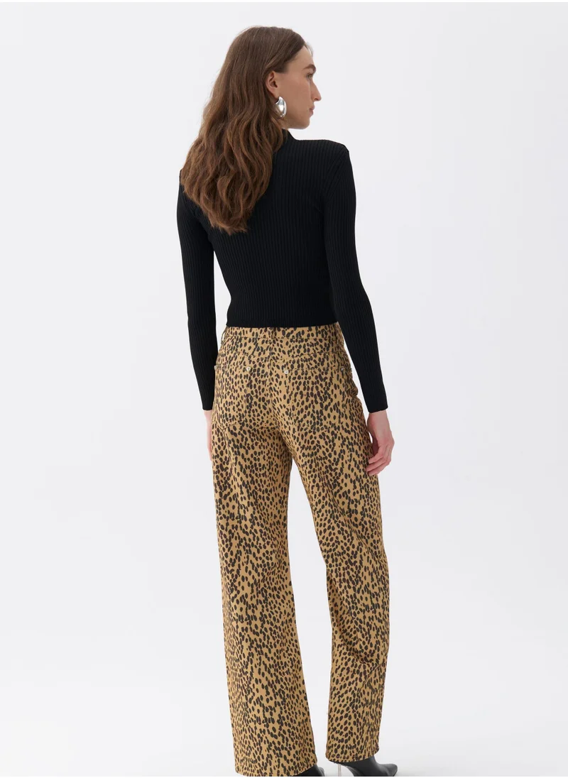 نوكتورن Leopard Patterned Jeans