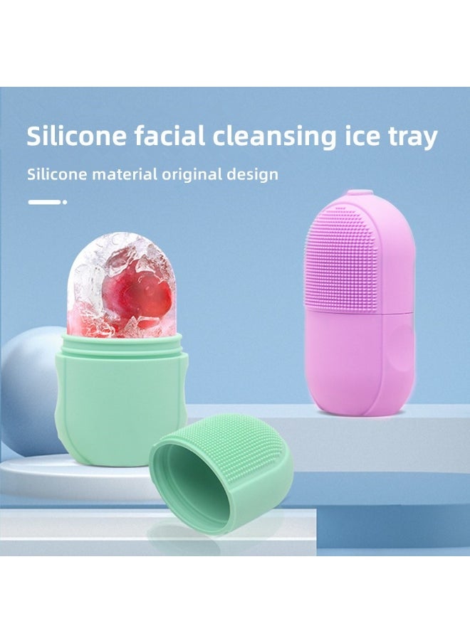 Generic Ice Cube Molds,Physical Cooling Ice Cubes,Ice Cubes Beauty,Ice Cubes for Freezing and Reducing Swelling,Reusable Ice Facial Food-Grade Leak-Proof Silicone for Eye Wrinkle,Ice Cube Molds For Sprain and Hair Removal Pain Relief  - Image 4