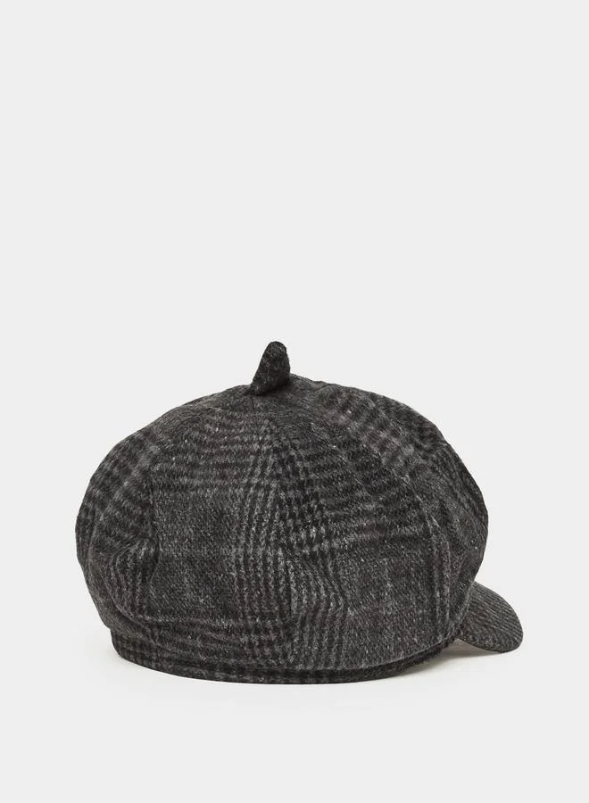 Styli Check Design Beret