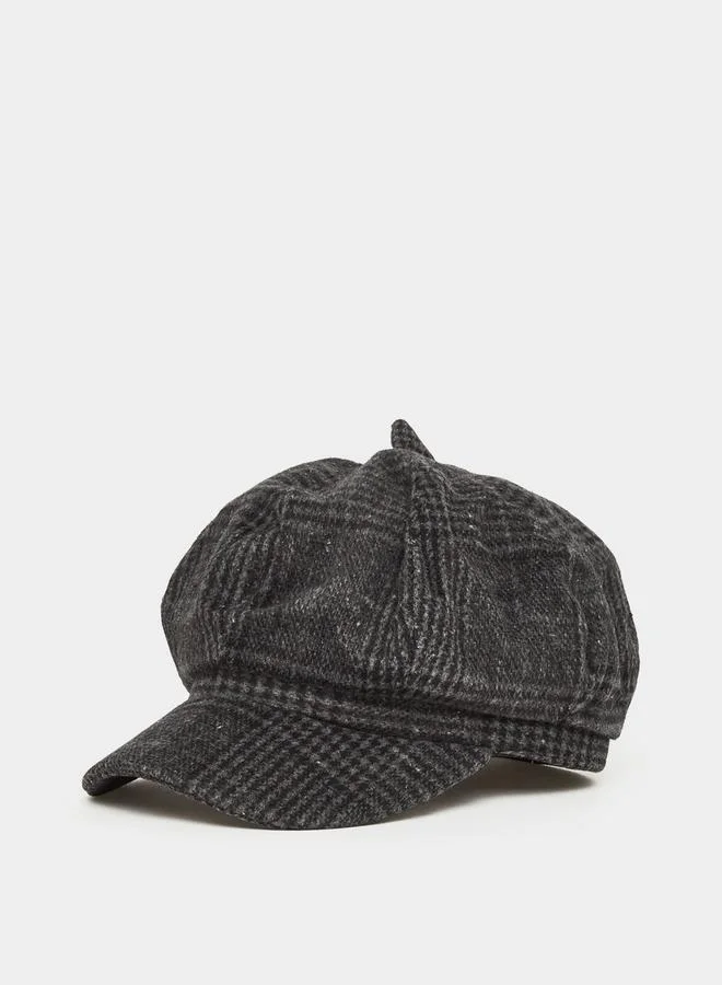 Styli Check Design Beret