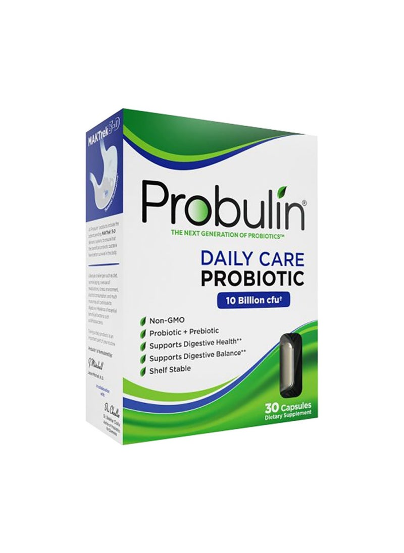 Probulin Daily Care Probiotic Capsules For Digestive Health Pack Of 30'S 