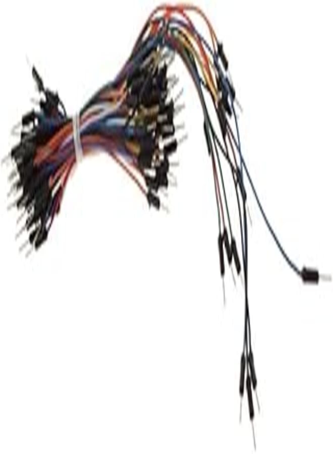 OR Male to Male Solderless Flexible Breadboard Jumper Cable Wires - 65Pcs