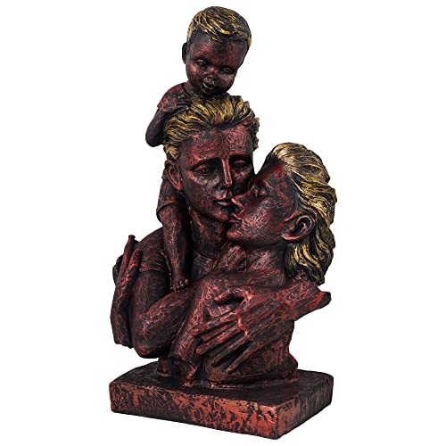 Zart Polyresin Loving Symbol Family Mother Father Child Showpiece for Home Shelves Decor Items for Family Home Decor showpiece (Multicolor) - Image 5