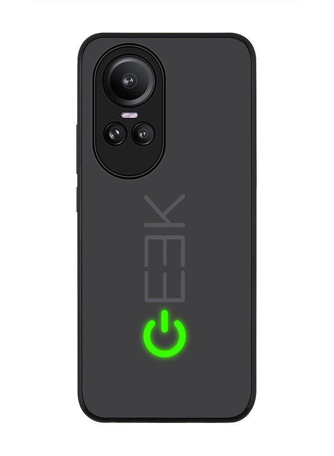 Stylizedd حافظة حواف سوداء متينة لهاتف أوبو رينو 10 / أوبو رينو 10 برو، تصميم مخصص رفيع ومرن مضاد للسقوط - جيك أون - Image 1