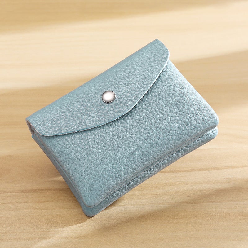 Real Soft Leather Coin Purse For Women, Compact And Exquisite Mini Loose Money Bag, New Soft Leather Large Capacity Hand Coin Purse - Image 1