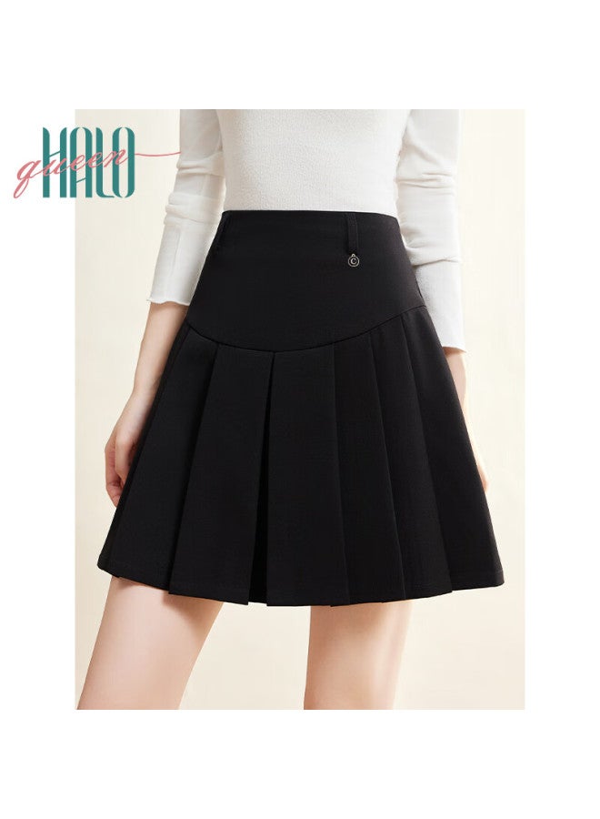 HALOQUEEN Halo Queen Pleated Skirt Women's New High Waist Slimming Cover Meat All-match A-line Jk Skirt Short Skirt - Image 3
