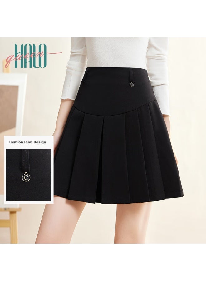 HALOQUEEN Halo Queen Pleated Skirt Women's New High Waist Slimming Cover Meat All-match A-line Jk Skirt Short Skirt - Image 2