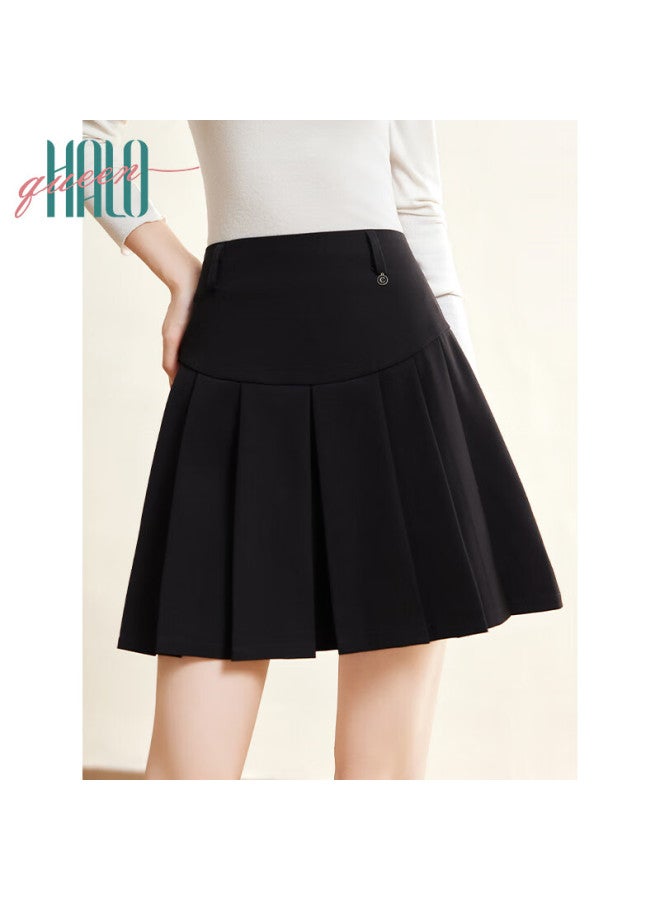 HALOQUEEN Halo Queen Pleated Skirt Women's New High Waist Slimming Cover Meat All-match A-line Jk Skirt Short Skirt - Image 4