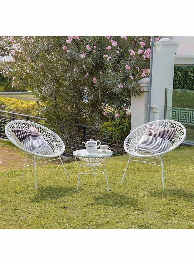 DANUBE HOME Spiral Balcony Set 2+1 Outdoor Relaxing Chair With Table Modern Furniture For Balcony And Garden  - Image 1