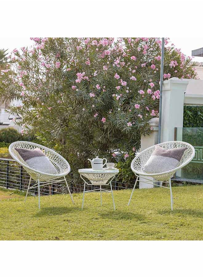 DANUBE HOME Spiral Balcony Set 2+1 Outdoor Relaxing Chair With Table Modern Furniture For Balcony And Garden  - Image 2