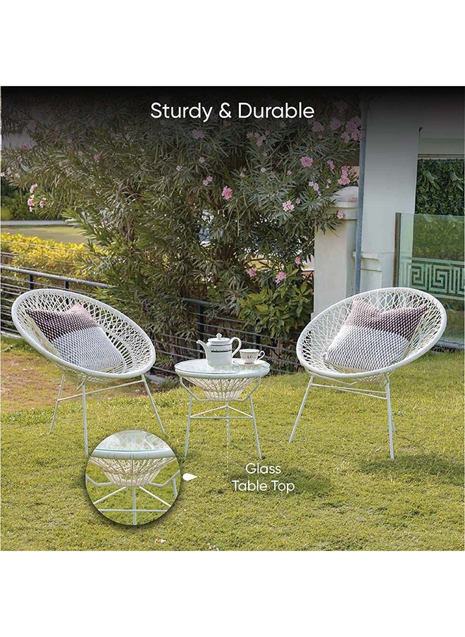 DANUBE HOME Spiral Balcony Set 2+1 Outdoor Relaxing Chair With Table Modern Furniture For Balcony And Garden  - Image 4