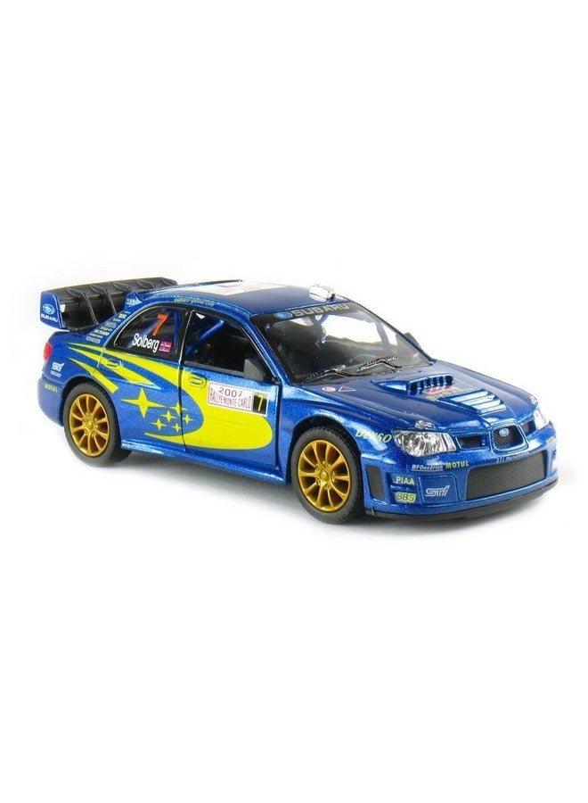 KiNSMART 2007 Subaru Impreza WRC Racing Edition 5 Inch 1:36 Scale Die Cast Metal Model Toy Race Car - Image 2