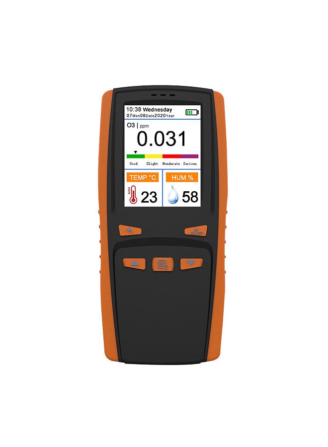 Portable Ozone Analyzer Multifunctional O3 Ozone Meter Air Detector Intelligent Sensor Ozone Meter Air Quality Pollution Monitor