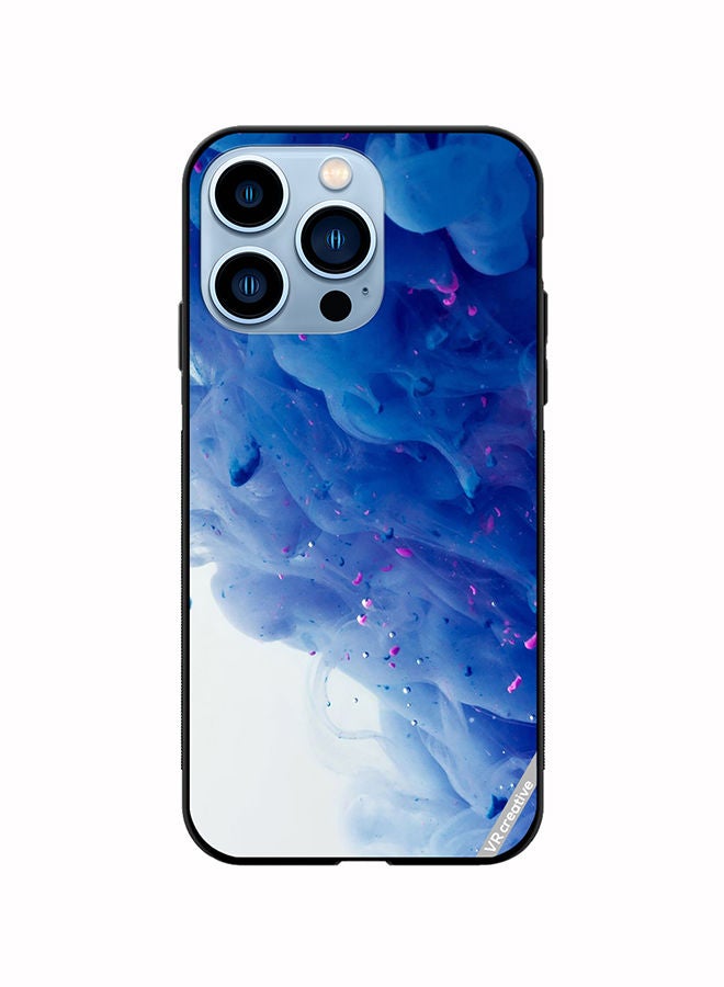 VR CREATIVE Protective Case Cover For Apple iPhone 14 Pro Max Blue Abstract Design Multicolour - Image 1