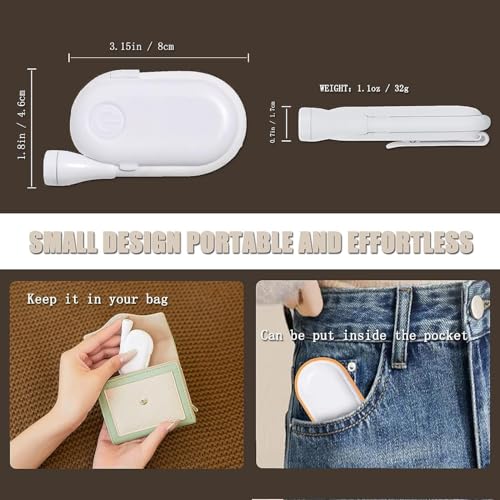 One94Store Mini Clip-On Reading Lamp – USB Rechargeable, Eye-Caring Night Light with 3 Light Modes, Special Folding Design, Perfect for Students (White) - Image 4