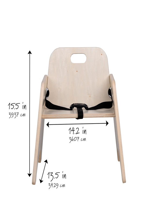 Angeles Children’s Factory Toddler Chair with Strap, Baby Activity Seat, Toddler Feeding Chair, 9" H Seat - Image 2