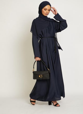 عباية كحلية أنيقة بحزام وحجاب - AB86 - pzsku/Z6EB637680E0C3B848892Z/45/_/1738004987/88d70120-0d63-4193-916e-efa022ca59eb